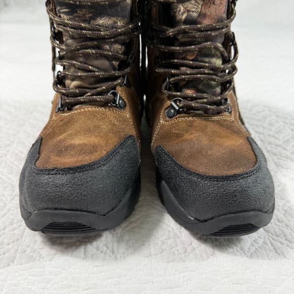 Rocky Kid's 7 Inch Outdoor Camo Brown Waterproof Camo Boots Size US 4M - Picture 8 of 10